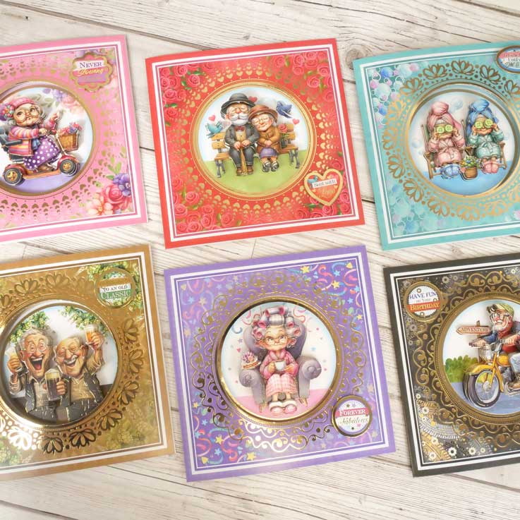 Kit de Cartes à Décopatch "Golden Oldies" Délicieux