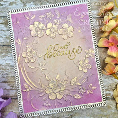 Creative Expressions Blossom Wreath Sentiments Lot de tampons transparents 10,16 cm x 15,24 cm