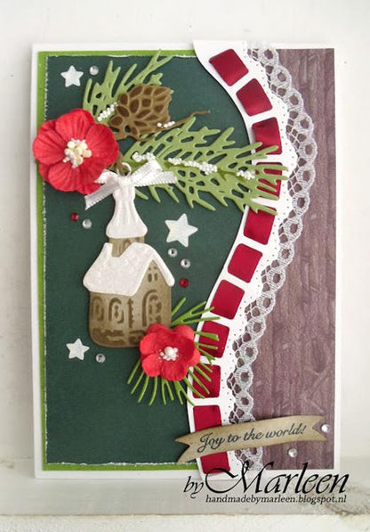 Marianne Design : Matrices de découpe Craftables - Ornements de Tiny Église et Hibou