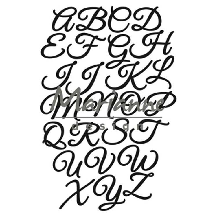 Marianne Design Craftables Classique Alphabet Majuscules