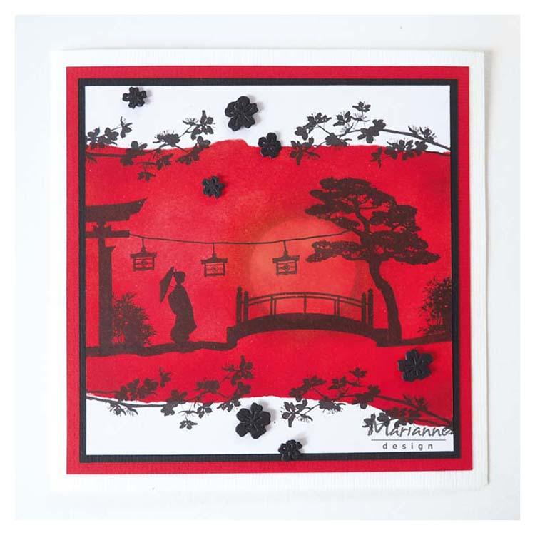 Marianne Design Craftables Matrice de découpe poinçon Sakura