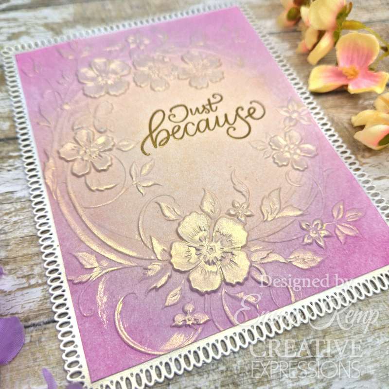 Creative Expressions Blossom Wreath Sentiments Lot de tampons transparents 10,16 cm x 15,24 cm