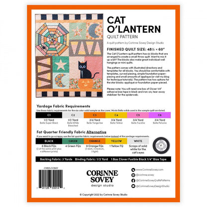 Cat O'Lantern Quilt Pattern