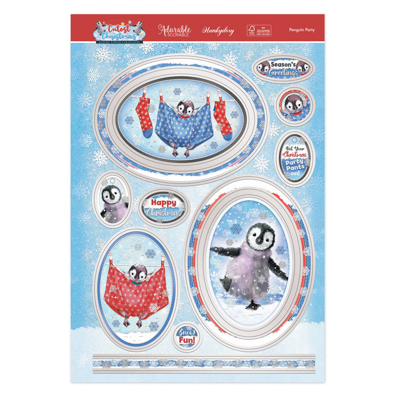 Ensemble de Découpes Décoratives de Luxe Fête des Pingouins