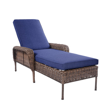 Chaise longue d'extérieur en osier Cambridge