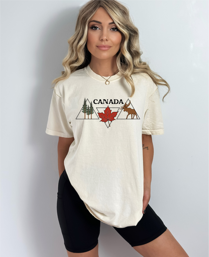 T-shirt unisexe Canada Triangle | Vêtements canadiens