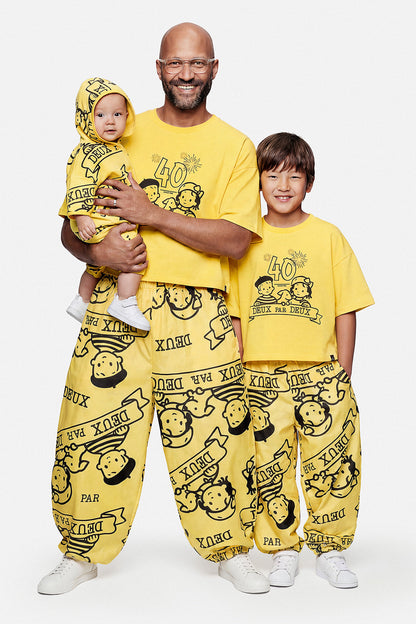 Adult 40Th Anniversary Graphic Boxy T-Shirt Honey Yellow
