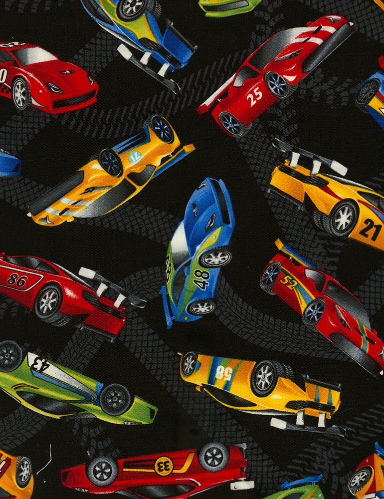 Timeless Treasures - Voitures de course sportives - Noir