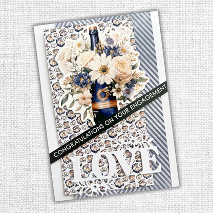Collection de papiers 30x30 cm Textures Fleurs de Mariage 31749
