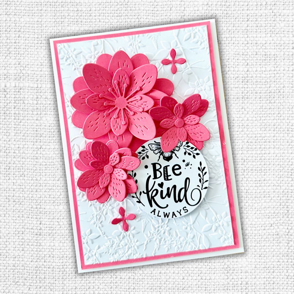 Fleurs printanières - Papier cartonné lisse assorti 30,5 x 30,5 cm - 12 feuilles 32862