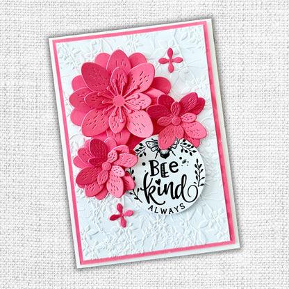 Fleurs printanières - Papier cartonné lisse assorti 30,5 x 30,5 cm - 12 feuilles 32862