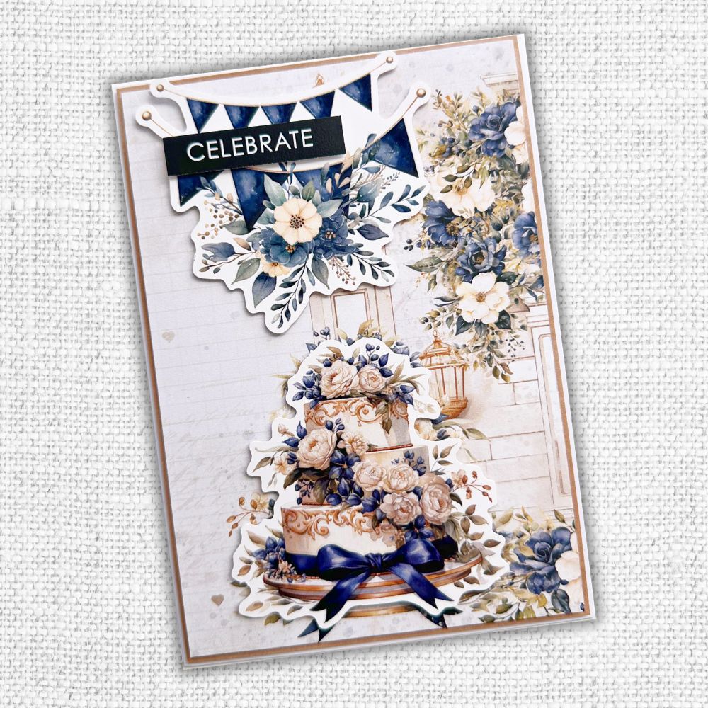 Collection de papiers 30x30 cm Textures Fleurs de Mariage 31749