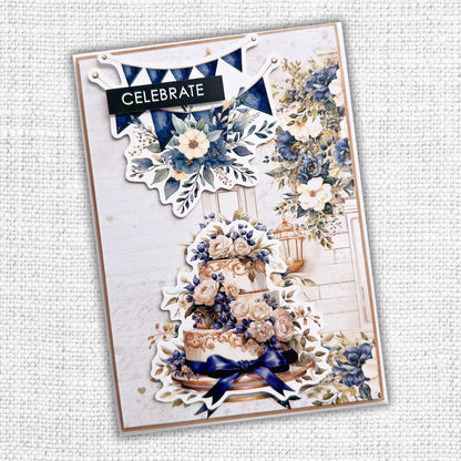 Collection de papiers 30x30 cm Textures Fleurs de Mariage 31749