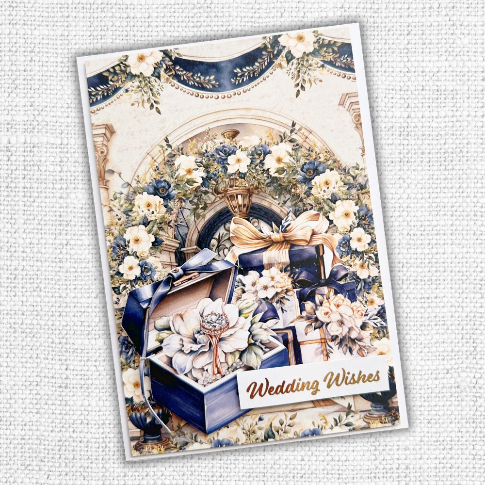 Collection de papiers 30x30 cm Textures Fleurs de Mariage 31749
