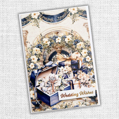 Collection de papiers 30x30 cm Textures Fleurs de Mariage 31749