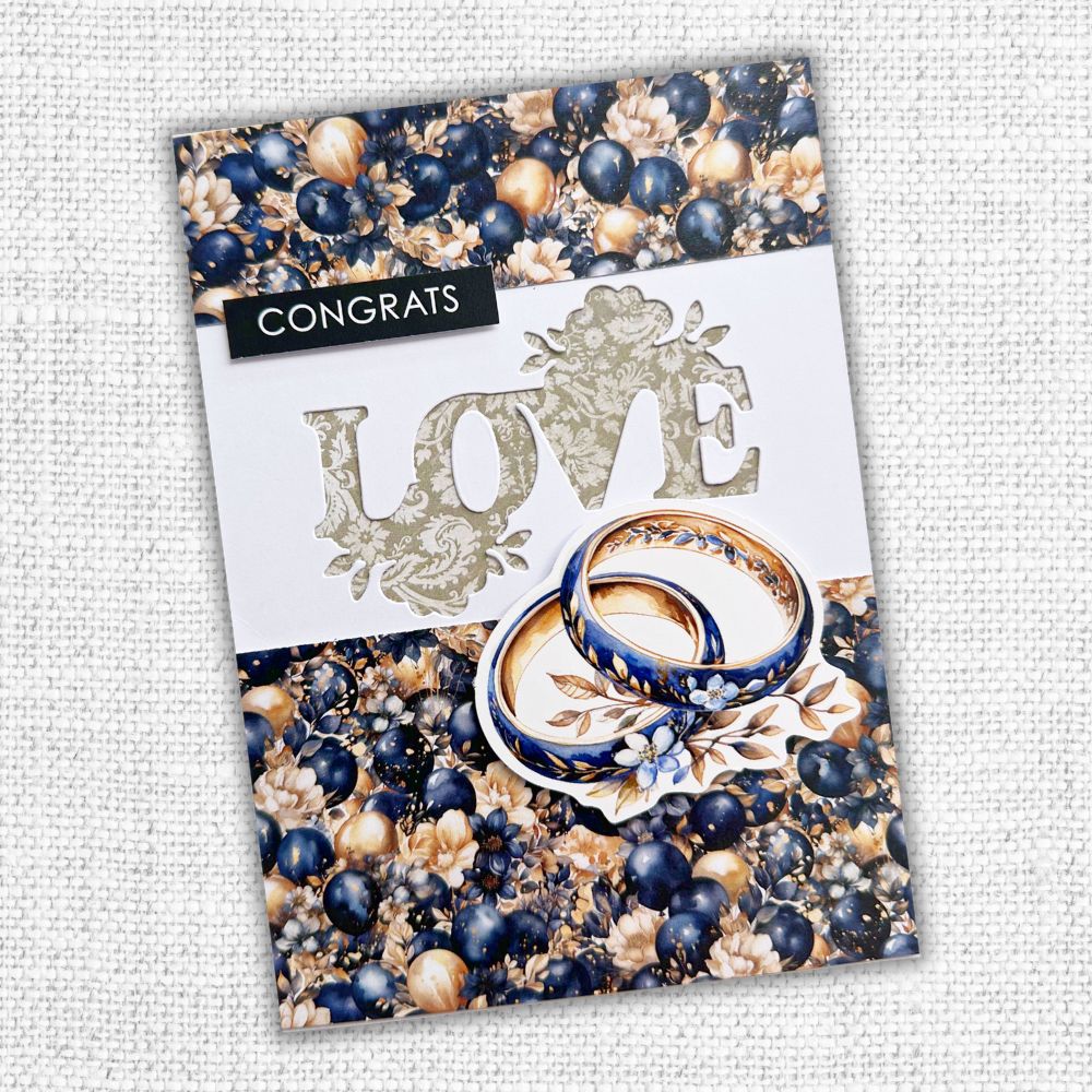 Collection de papiers 30x30 cm Textures Fleurs de Mariage 31749
