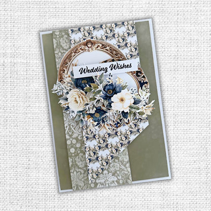 Cadres et fleurs de mariage découpés 31782