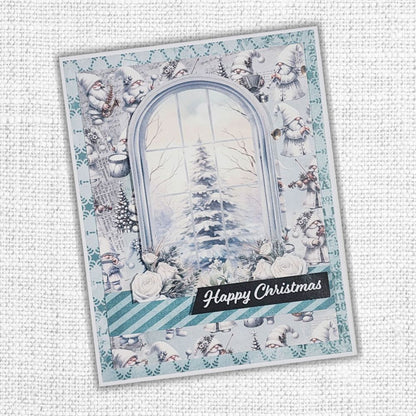 Collection de papiers Noël Blanc 30x30 cm 32889
