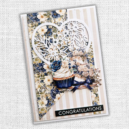 Collection de papiers 30x30 cm Textures Fleurs de Mariage 31749