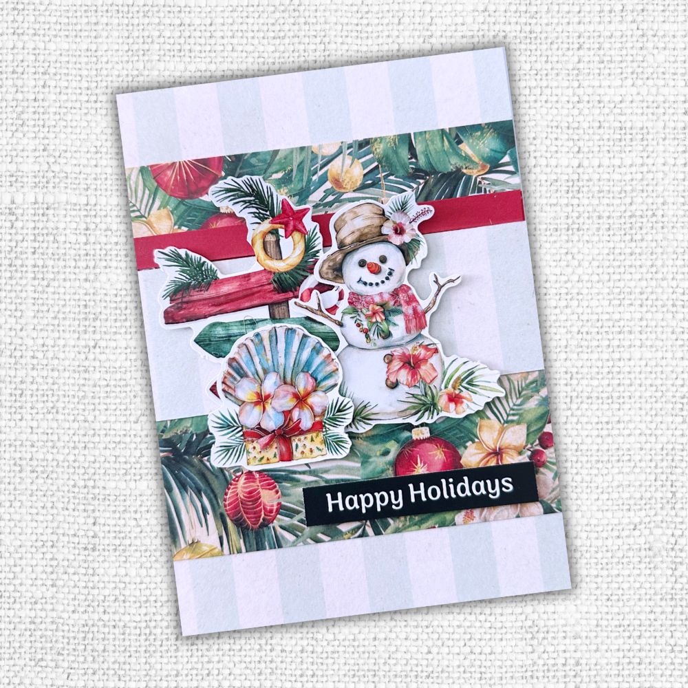 Collection de papiers Noël Tropical 6x6 33135
