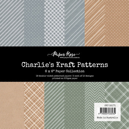 Charlie's Kraft Patterns 6x6 Paper Collection 33171