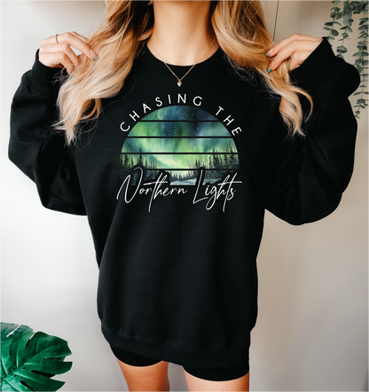 Sweat-shirt À la Poursuite des Aurores Boréales | Vêtements Canada | Vêtements du Nord