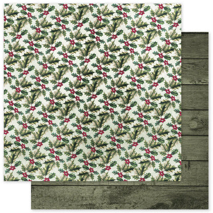 Collection de papiers 30x30 cm "Christmas Holly Basics" 35142