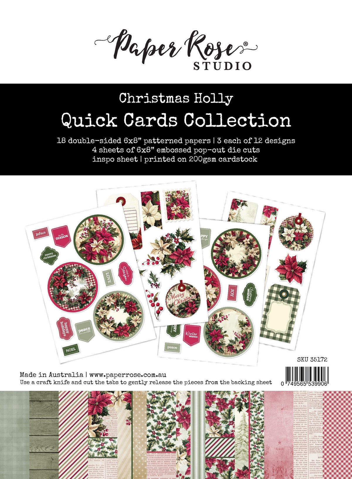 Christmas Holly Quick Card Collection 35172