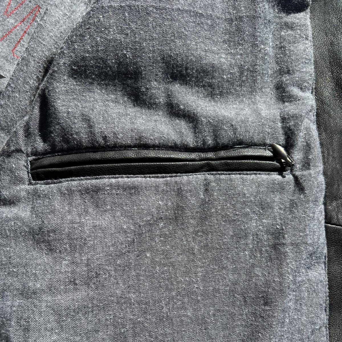 Veste classique en cuir d'agneau style Jean