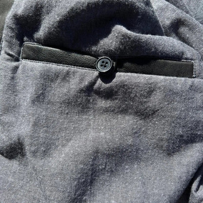 Veste classique en cuir d'agneau style Jean