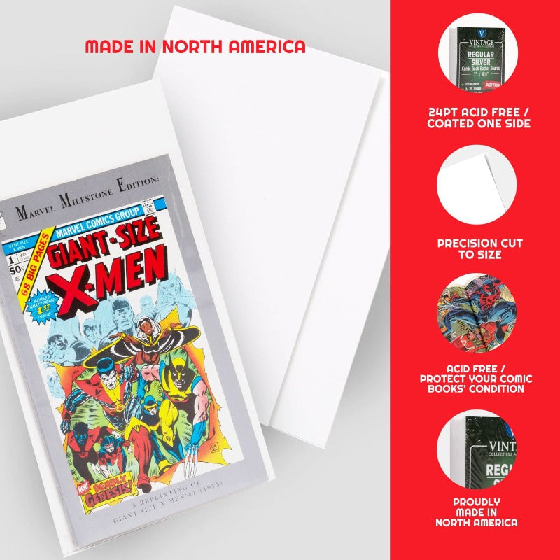 Cartons de protection pour comics Regular-Silver - Cartons 24PT