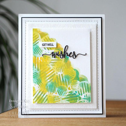 Creative Expressions Sue Wilson Dies et Tampons Wishes - Sentiment Ombré en Gras