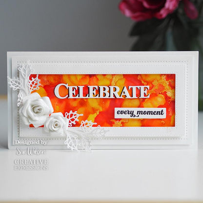 Creative Expressions Sue Wilson Set de matrices et de tampons Celebrate