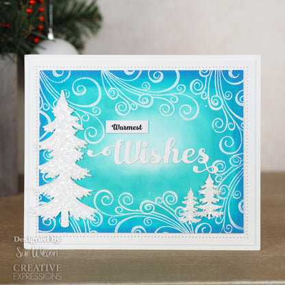 Creative Expressions Sue Wilson Set de matrices et tampons Wishes
