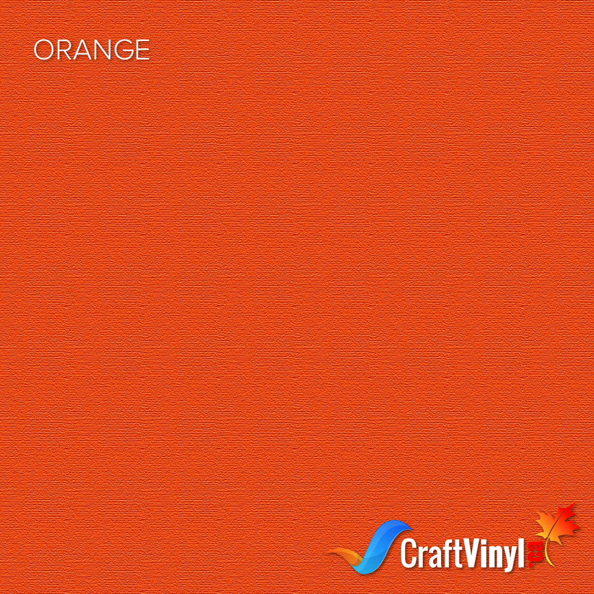 Vinyle thermocollant gonflant orange artisanal 30,5 cm x 25,4 cm