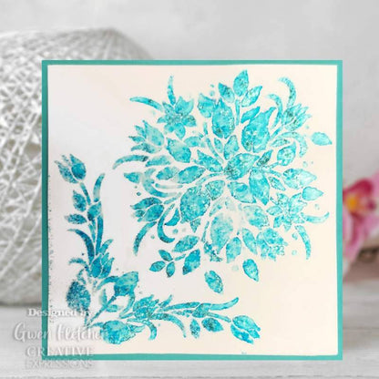 Creative Expressions Pochoir Motifs floraux intemporels 7 po x 7 po