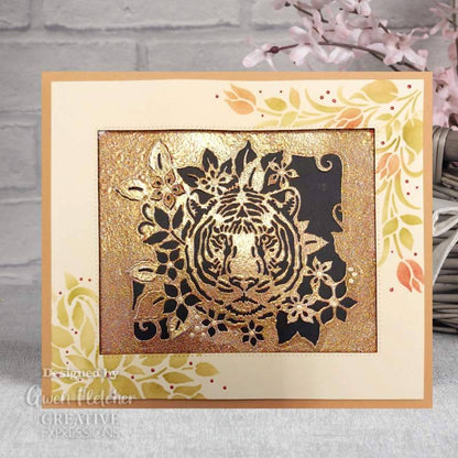 Creative Expressions Pochoir Motifs floraux intemporels 7 po x 7 po