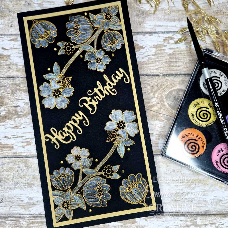 Creative Expressions Jane's Doodles Birdsong Blooms, lot de tampons transparents 6 po x 8 po