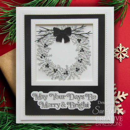 Matrices de découpe Creative Expressions Sue Wilson Festive Build A Wreath