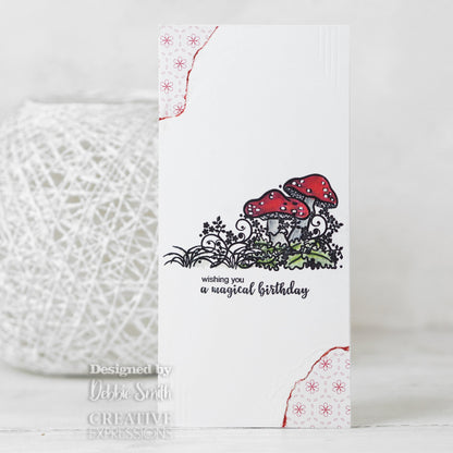 Creative Expressions Designer Boutique Woodland Walk Collection Tiptoe Amongst The Toadstools Set de tampons transparents A6