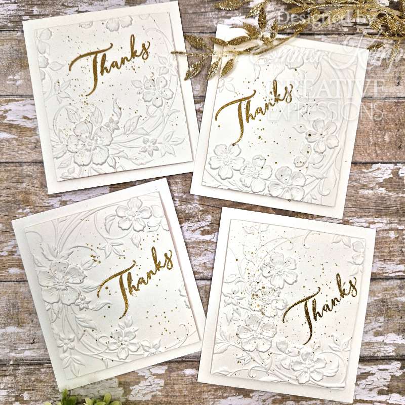 Creative Expressions Blossom Wreath Sentiments Lot de tampons transparents 10,16 cm x 15,24 cm