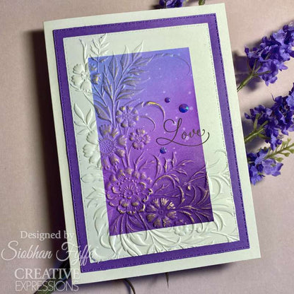 Creative Expressions Petal Cascade Sentiments, lot de tampons transparents 10,16 x 15,24 cm
