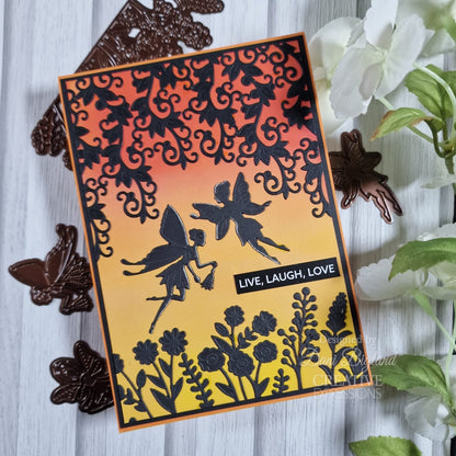 Creative Expressions Jamie Rodgers Fairy Village Corner Flourish Craft Die