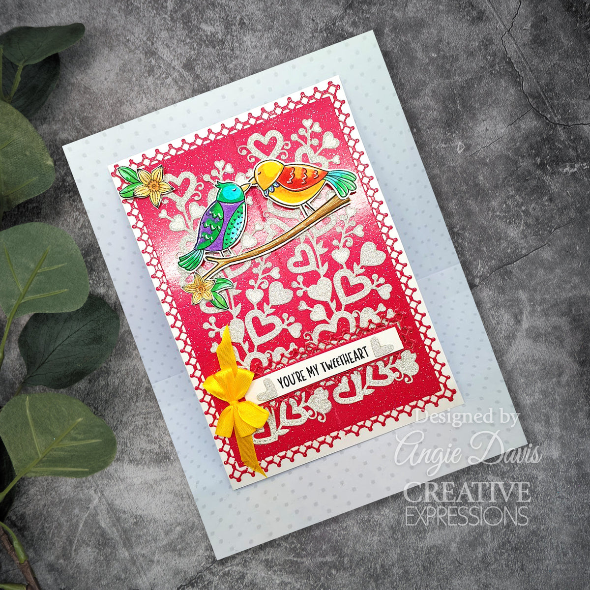 Creative Expressions Jane's Doodles Birdsong Blooms, lot de tampons transparents 6 po x 8 po