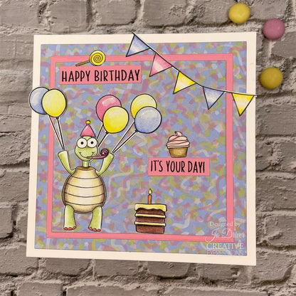 Creative Expressions Jane's Doodles It's Your Day Lot de tampons transparents 6 x 8 po