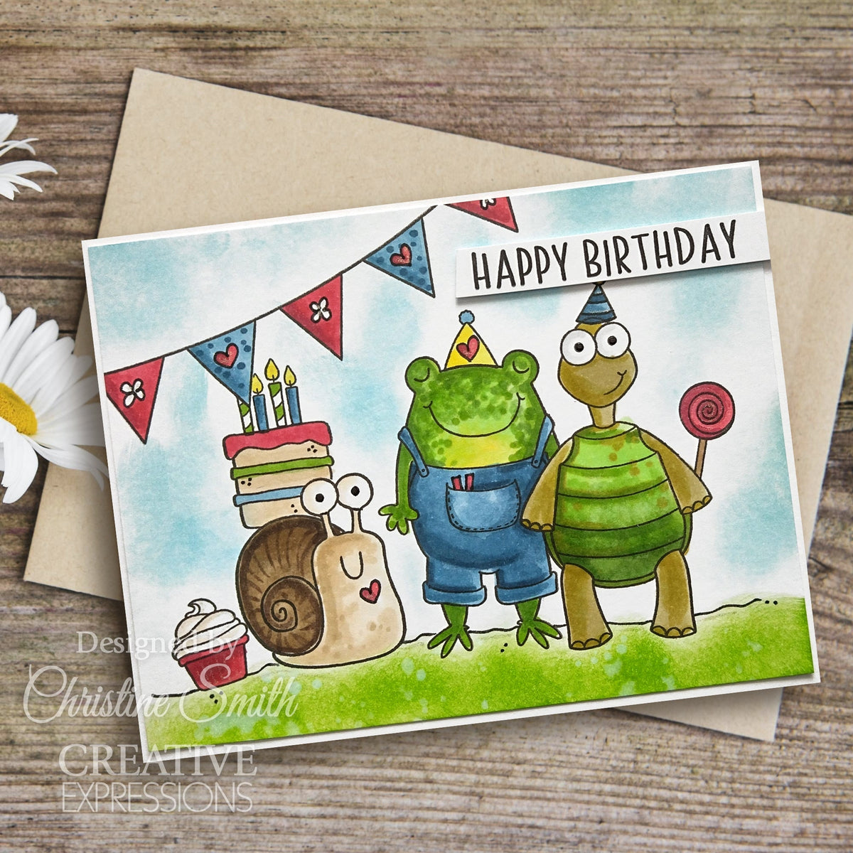 Creative Expressions Jane's Doodles It's Your Day Lot de tampons transparents 6 x 8 po