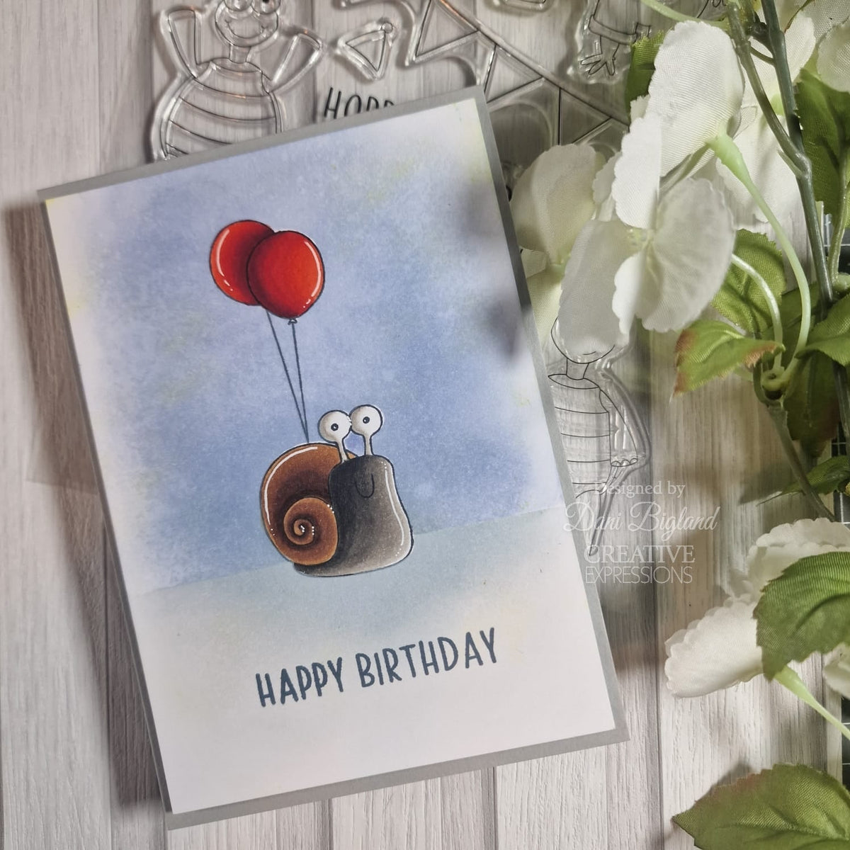 Creative Expressions Jane's Doodles It's Your Day Lot de tampons transparents 6 x 8 po