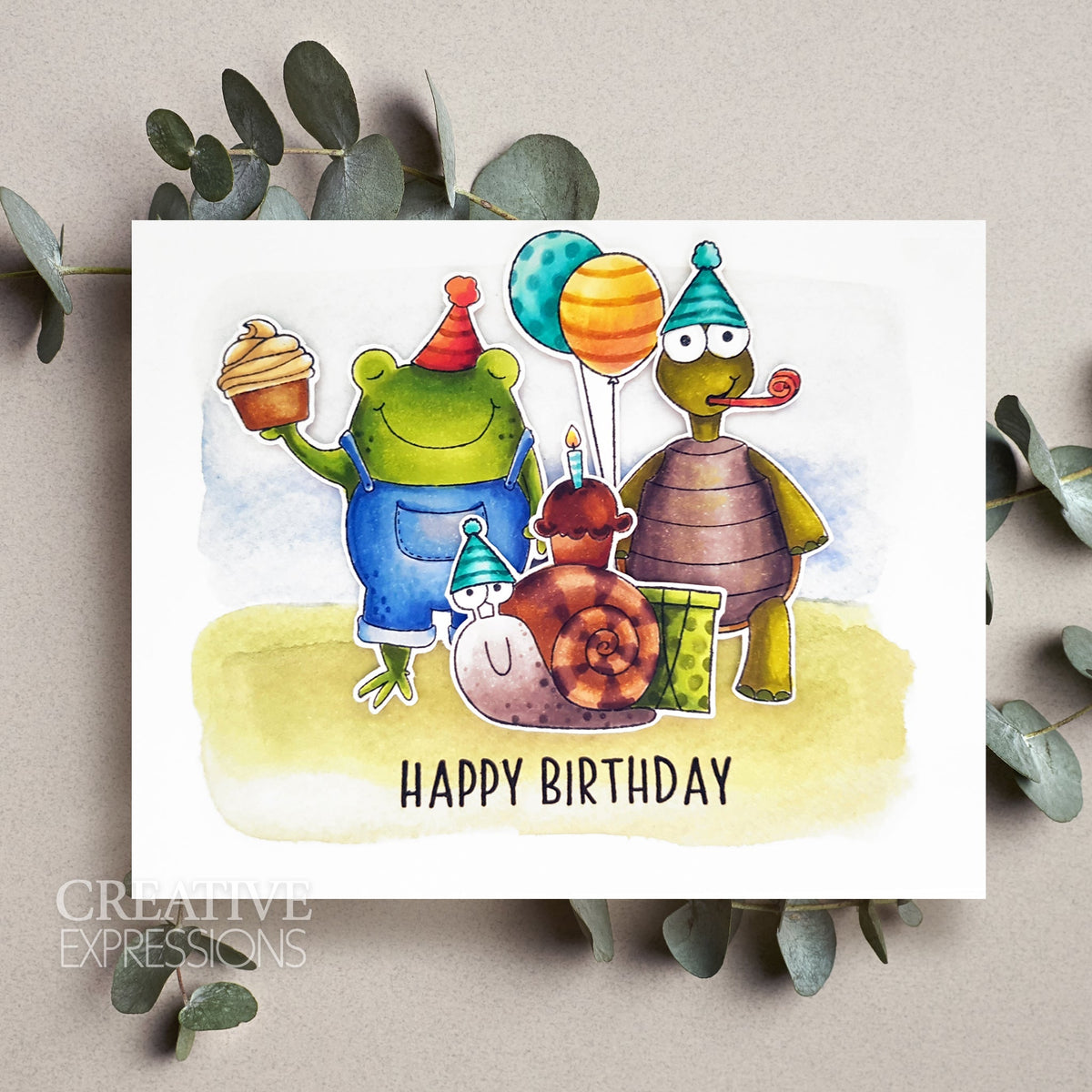 Creative Expressions Jane's Doodles It's Your Day Lot de tampons transparents 6 x 8 po