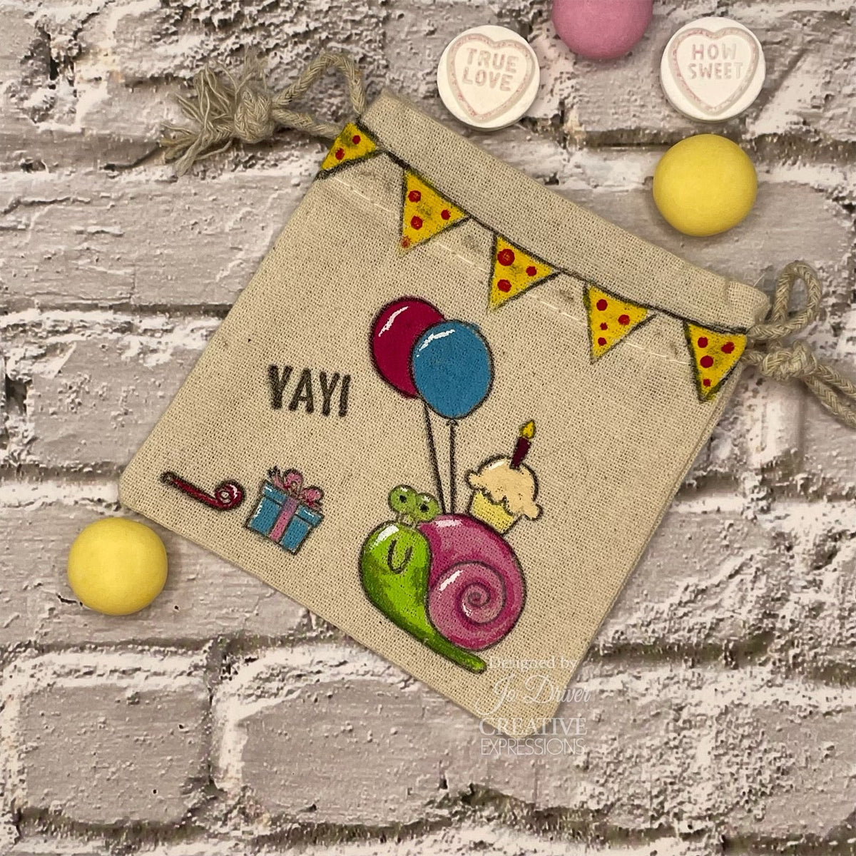 Creative Expressions Jane's Doodles It's Your Day Lot de tampons transparents 6 x 8 po