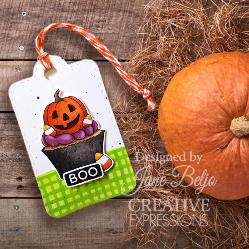 Creative Expressions Jane's Doodles Spooktacular Lot de tampons transparents 6 x 8 po